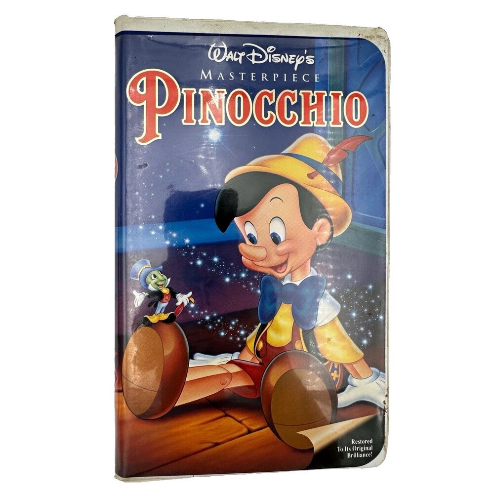Walt Disney Home Video Pinocchio VHS NTSC G Masterpiece Family Fantasy Musical